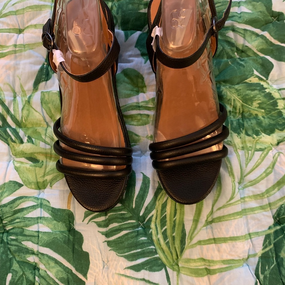 Gentle Souls platforms sandals black size 9 new - Picture 4 of 4